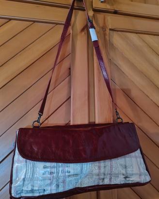 Borsa Momaboma bordeaux in pelle morbida 