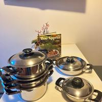 Batteria pentole marca A.M.C., originali.