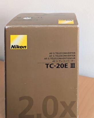 Nikon AF-S Teleconverter TC-20E III 2x con scatola