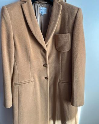 Cappotto Armani color cammello
