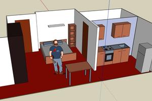 Ampio MONOLOCALE con BALCONE - 55MQ