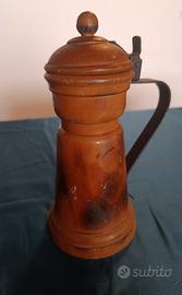 CONTENITORE LEGNO ANTICO CON COPERCHIO VINTAGE RUS