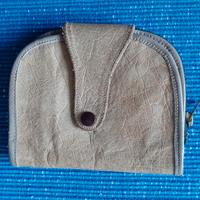 Portafoglio e portamonete vintage in pelle