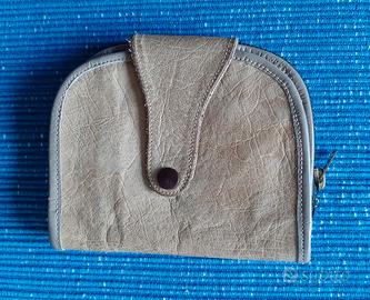 Portafoglio e portamonete vintage in pelle