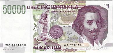 Repubblica Italiana - 50.000 L. Nuovo tipo Bernini