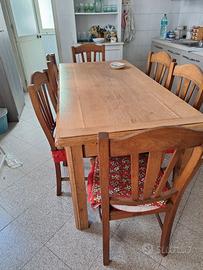 tavolo con 6 sedie 