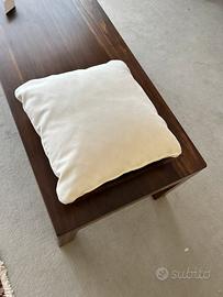 Cuscino panna alcantara
