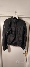 giacca moto traforata