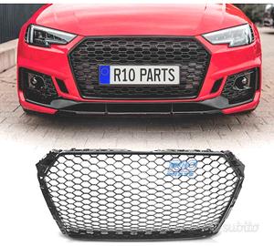 GRIGLIA PER AUDI A4 B9 15-19 LOOK RS NERO LUCIDO