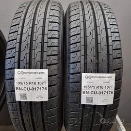 2 pneumatici km0 pirelli 195/75 r16 107t cu17176