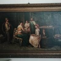 Antico dipinto scuola napoletana XIX da museo