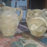 Coppia di vasi/anfore decorative 15X13cm