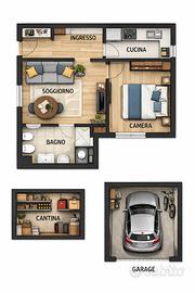 Bilocale vicino al Sant'Orsola