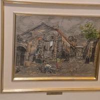 Quadro argento "Roma Sparita - Via Giulia"