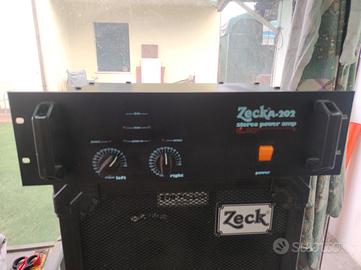 Casse acustiche e amplificatore ZECK