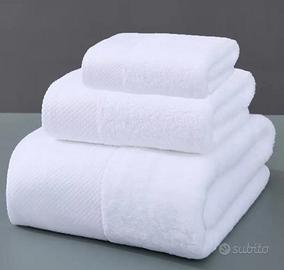 SET 3 PEZZI ASCIUGAMANI 100% COTONE