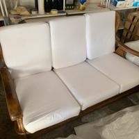 Divano letto legno massello