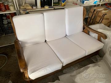 Divano letto legno massello