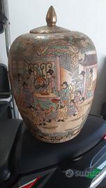 Grande Vaso Cinese Orientale in Ceramica