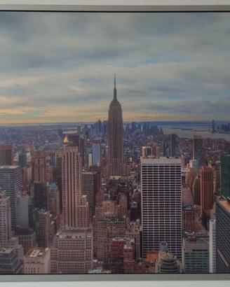 Quadro Canvass su Legno New York Skyline Manhattan