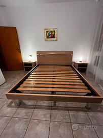 Letto matrimoniale con rete