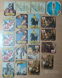 LOTTO 223 PEZZI ETICHETTE E SOTTOBICCHIERI VARI