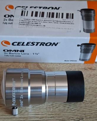 Celestron Omni barlow 2x telescopio 