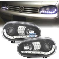 FARI VOLKSWAGEN VW GOLF 4 LUCE DIURNA LED FONDO NE