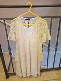 abito in pizzo color burro ragazzina 14 anni