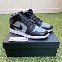 Nike Air Jordan 1 mid GS nero grigio