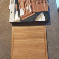 Brandani set tagliere 4 coltelli Bamboo