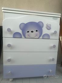 Cassettiera fasciatoio Azur Bagnetto Orsetto