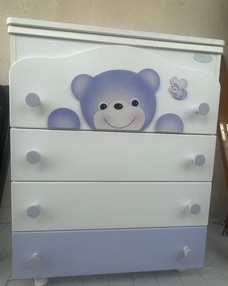 Cassettiera fasciatoio Azur Bagnetto Orsetto