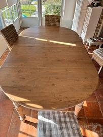 Tavolo da Pranzo ovale in Rovere