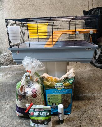 Gabbia per conigli e piccoli animali domestici