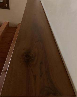mensole di legno noce