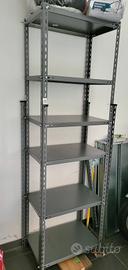 Scaffale metallo verniciato con bulloni  6 ripiani