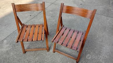 Sedie pieghevoli in legno
