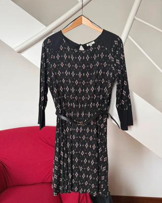 Vestito donna fantasia su sfondo nero TG L OVS