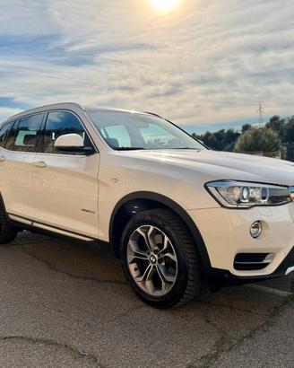 BMW X3 X-LINE/2.0 X-Drive 190CV/CERCHI 18"/PELLE/