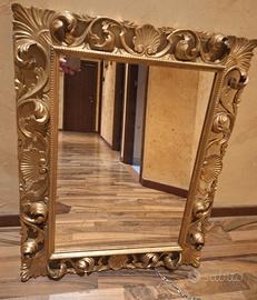 Splendida Specchiera Silvano Grifoni - Foglia Oro