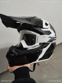 Casco Cross Hyp + Mascherina Progrip