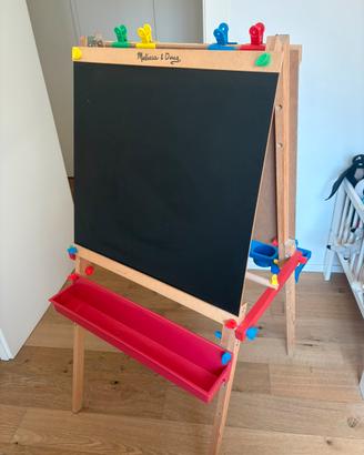 Lavagna con cavalletto in legno
