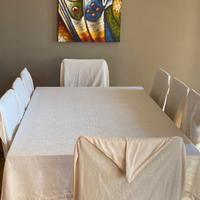 tavolo vetro nero 8 posti