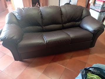 DIVANO LETTO SIMILPELLE 3 POSTI