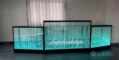 Bancone bar reception cromoterapia multicolore