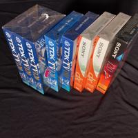 8 videocassette VHS vergini sigillate Sony e TDK