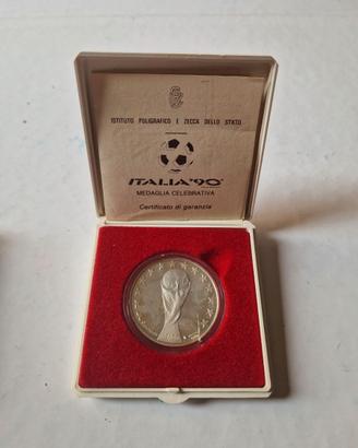Medaglia celebrativa Italia '90 in argento