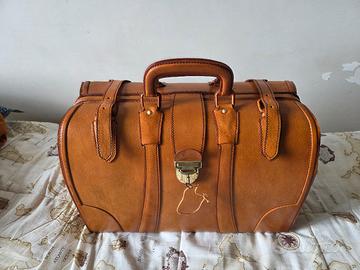 borsa da medico artigianale in pelle 