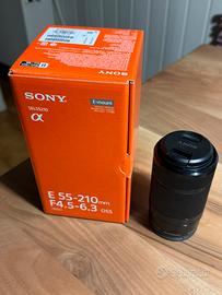 Obbiettivo sony 55-210 e-mount